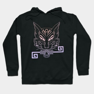 Magic kitsune fox with key Hoodie